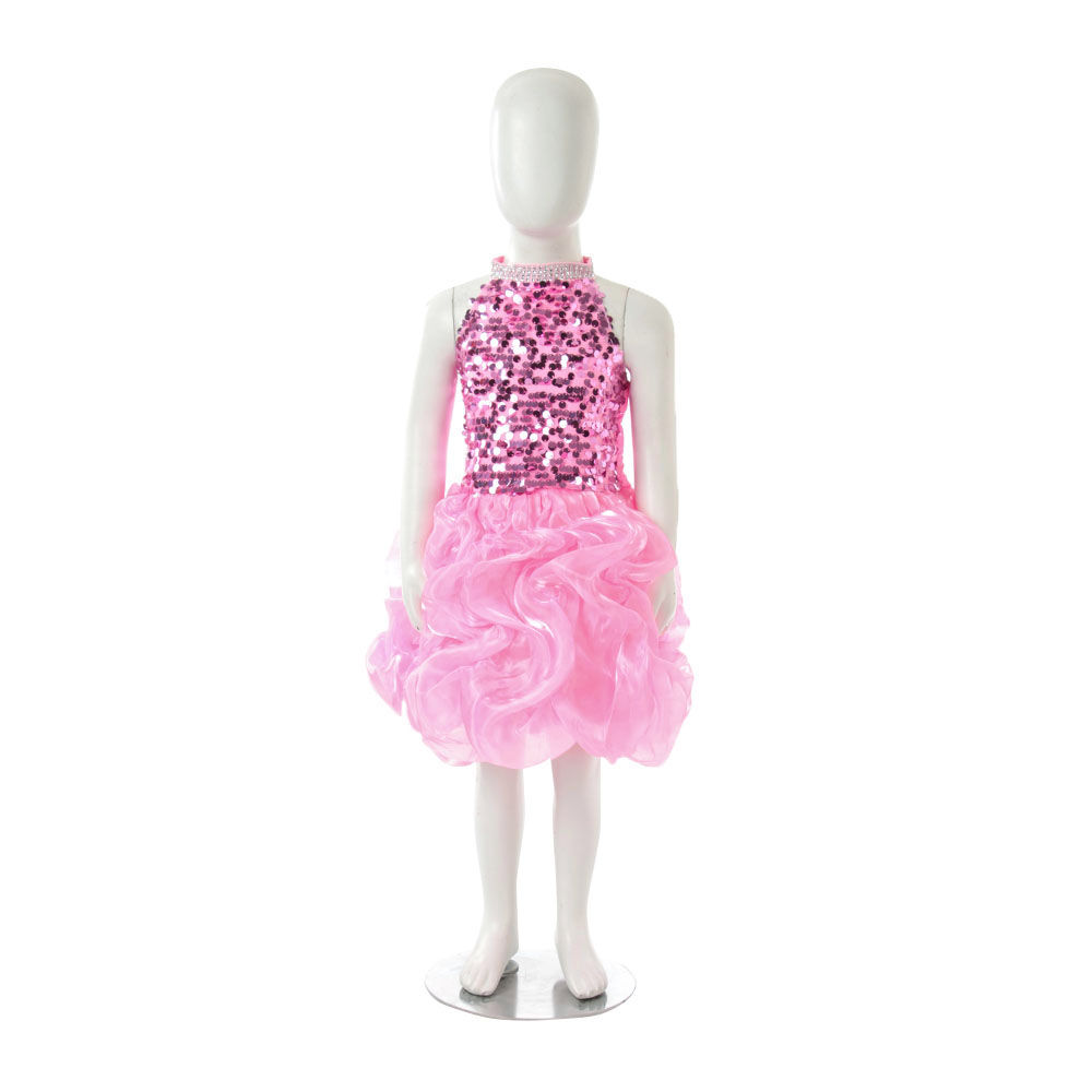 

pink balloon frock western dance costume dress for girls premium