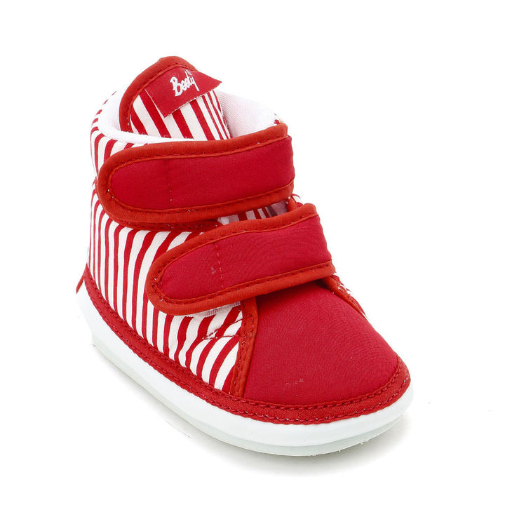 Buy Red And White Stripe High Ankle Musical Shoes Online 399