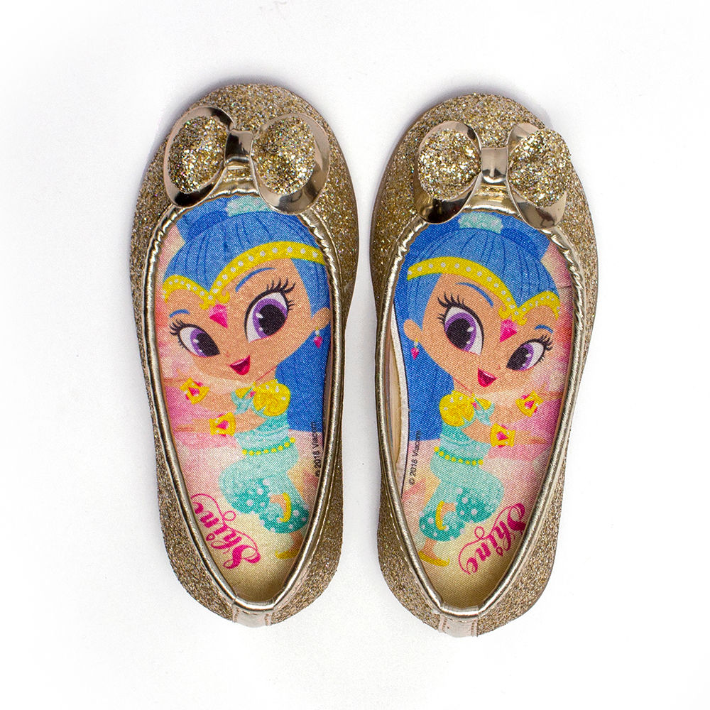 Shine Gold Glitter Ballerinas online 