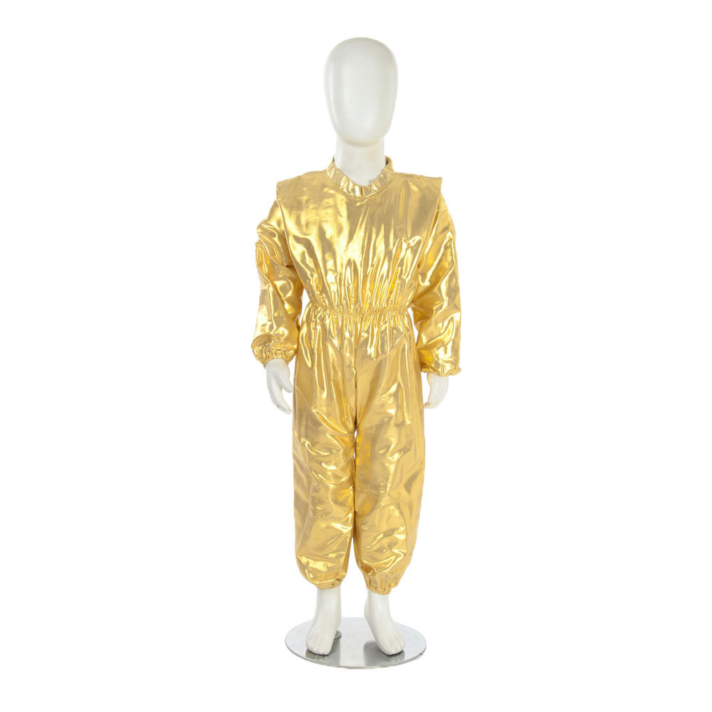 

golden jumpsuit fancy dress costume costume contents one golden shiny