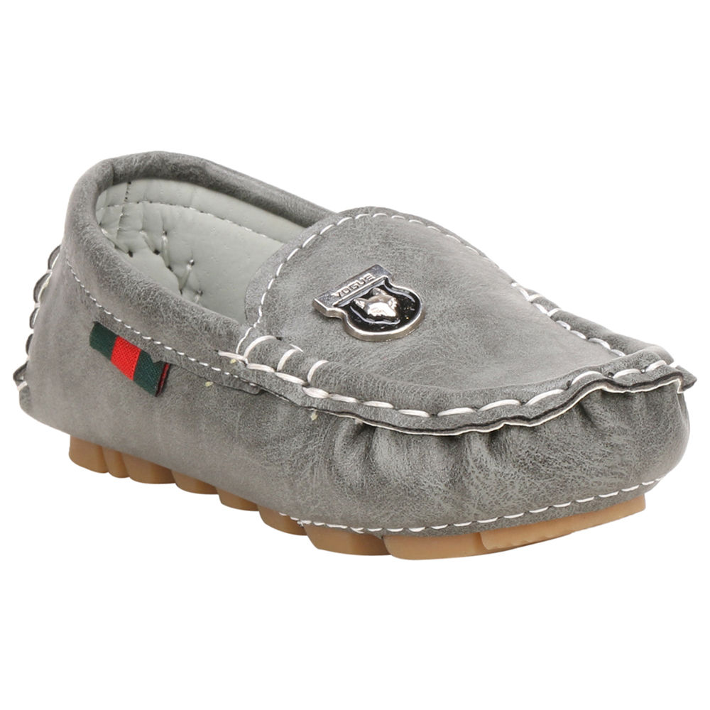 gray loafers