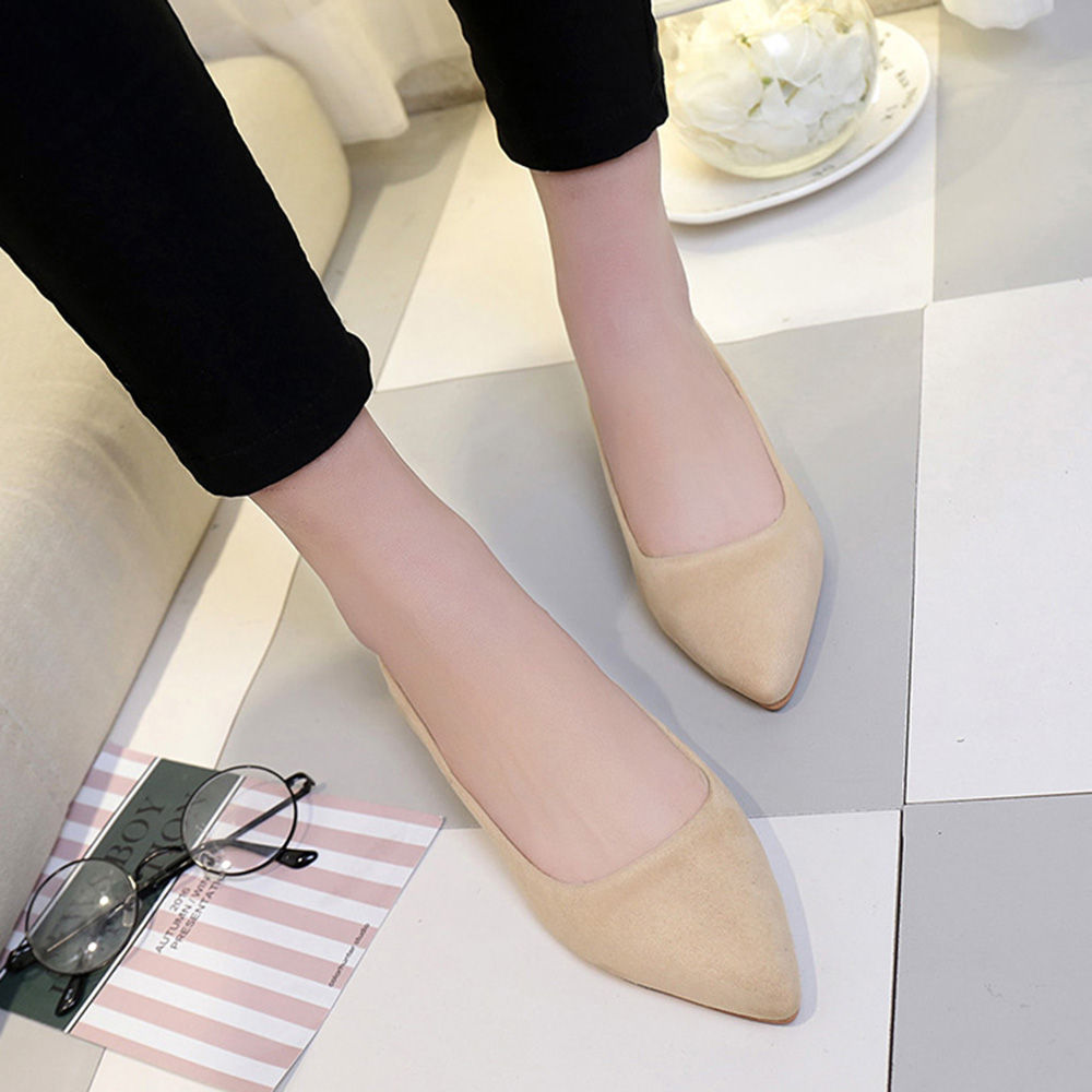 pointed toe ballerinas