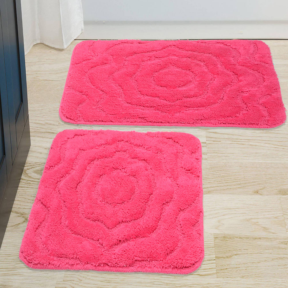 Hopscotch Buy Soft Cotton Anti Slip Bathmat Set With Contour