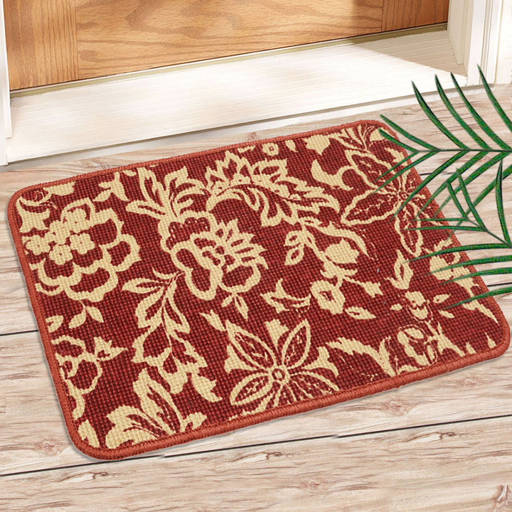 Buy Decorative Jute Printed Doormat Set Of 2 Red Online 449
