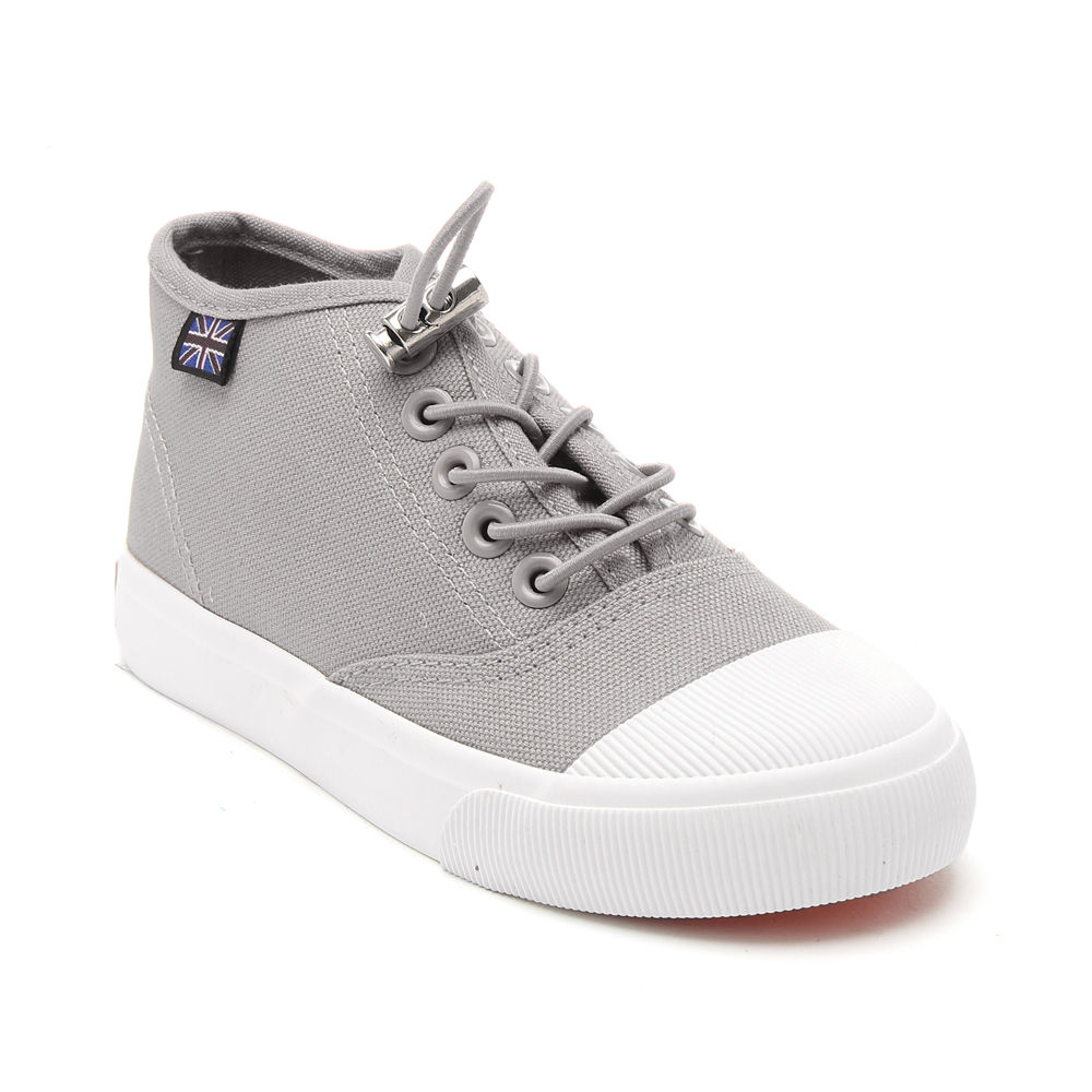 gray canvas shoes