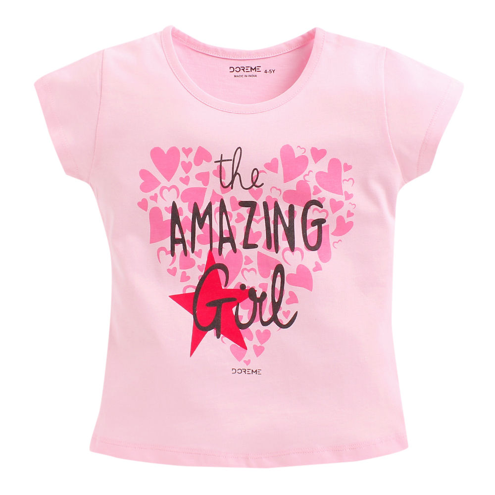 girls cotton t shirt