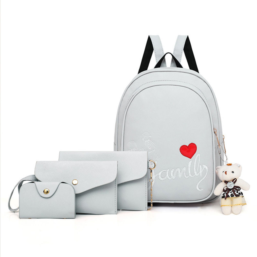 cute gray backpack