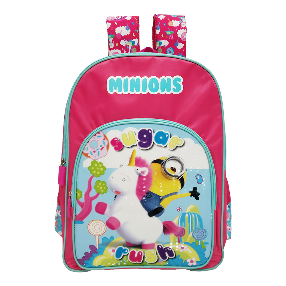 

minions pink school bag 36 cm