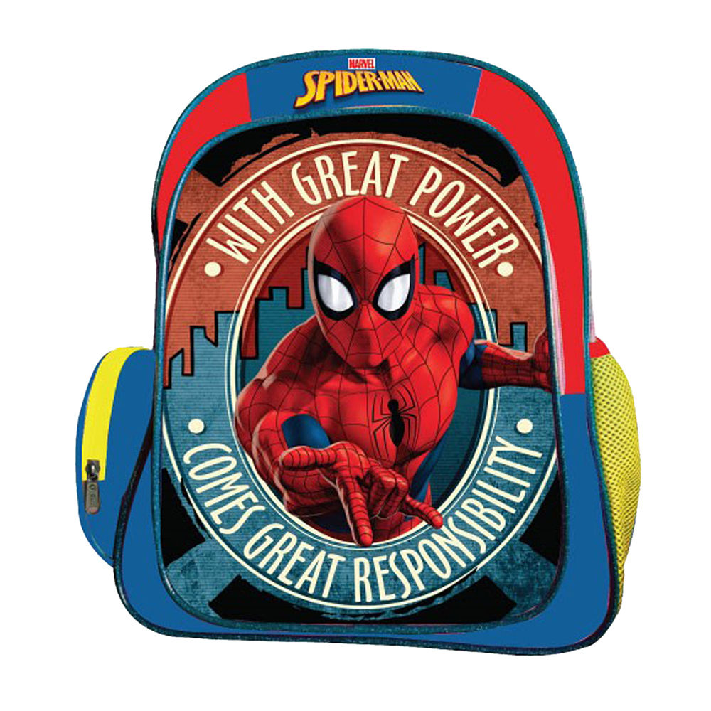 

this spiderman attractive school bag is tailored keeping in mind