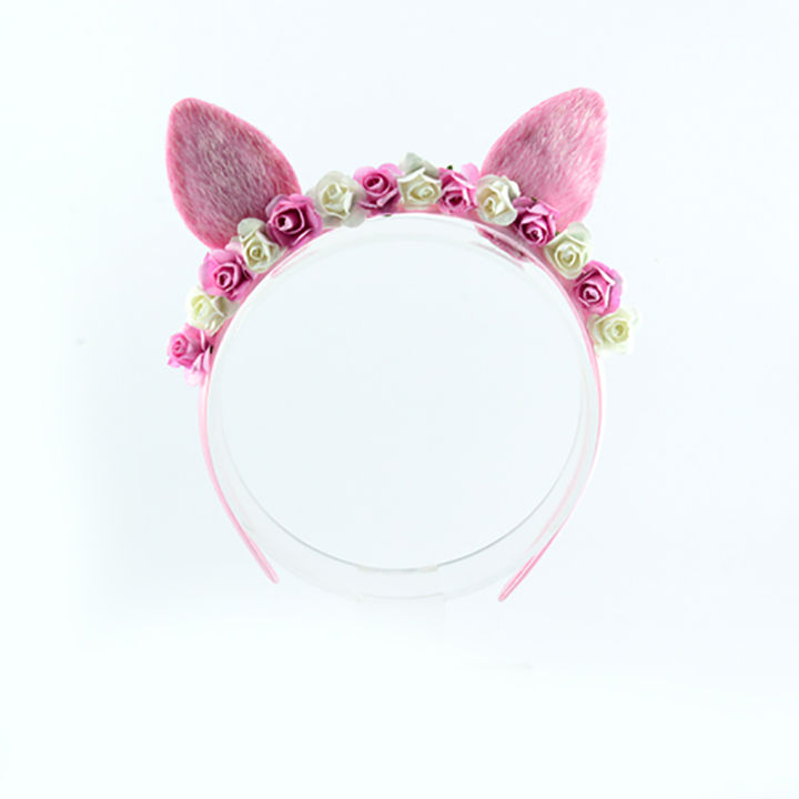 Buy Pink Floral Tiara Hairband Online 215 Hopscotch Wide range of indian made flower garlands, jasmine & pooja items at vivek flowers the famous florist & pooja supplies store in the usa. hopscotch