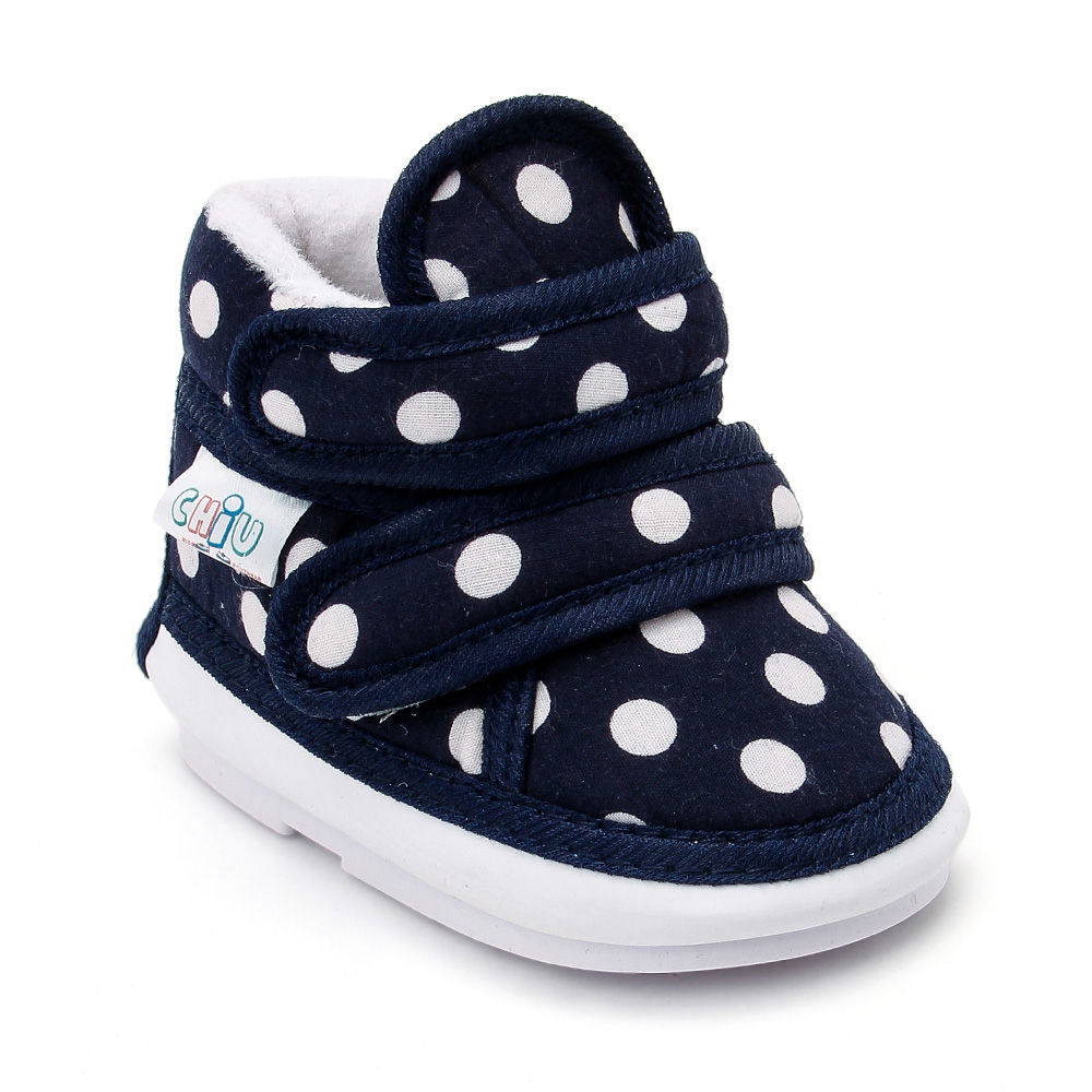 navy blue polka dot shoes