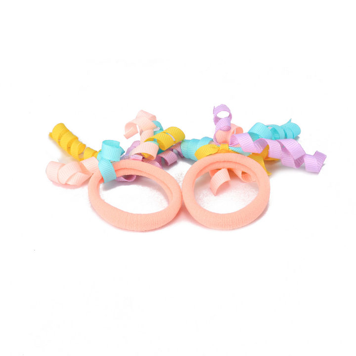 Buy Trendy Hair Ties Ponytail Holder Set Of 2 Multicolor Online