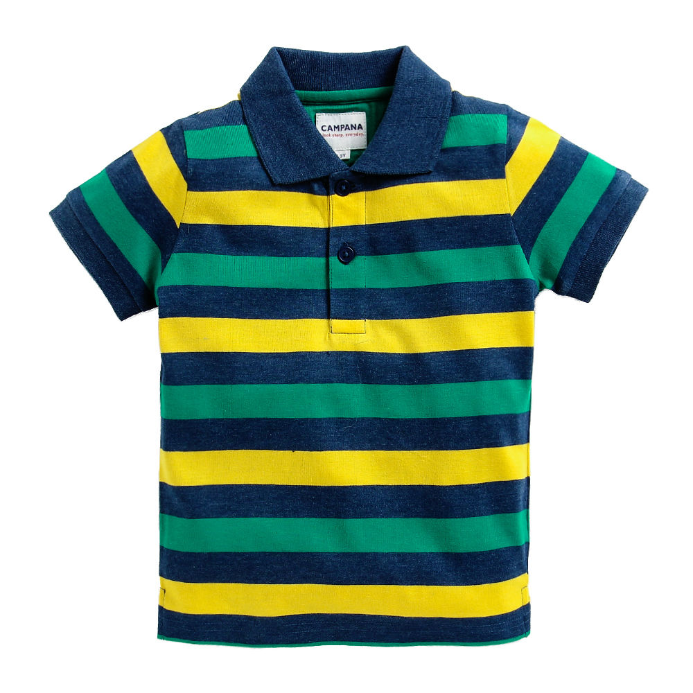 blue and yellow polo t shirt