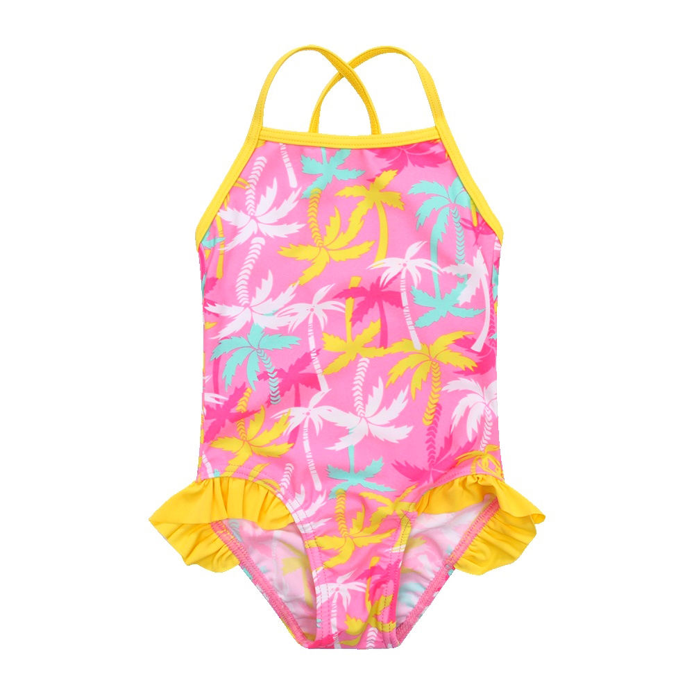 pink palm swimsuit