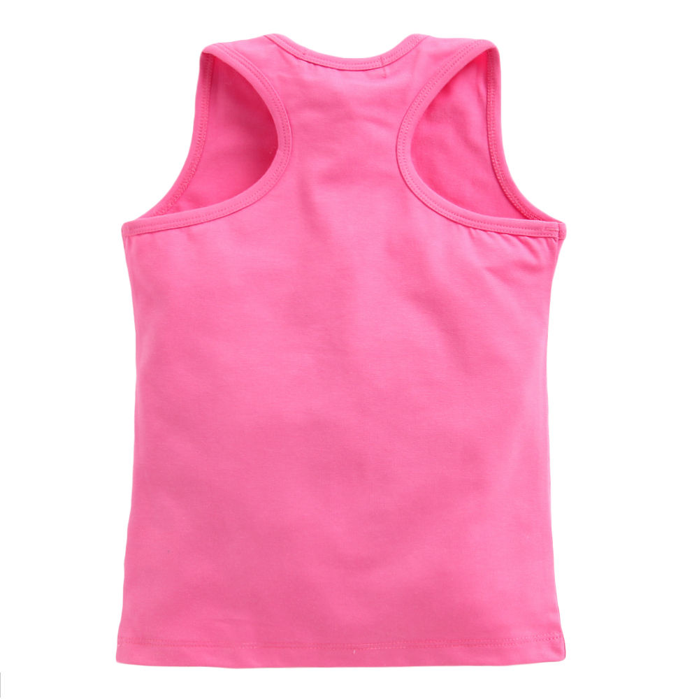 Pink sleeveless t shirt Clearance