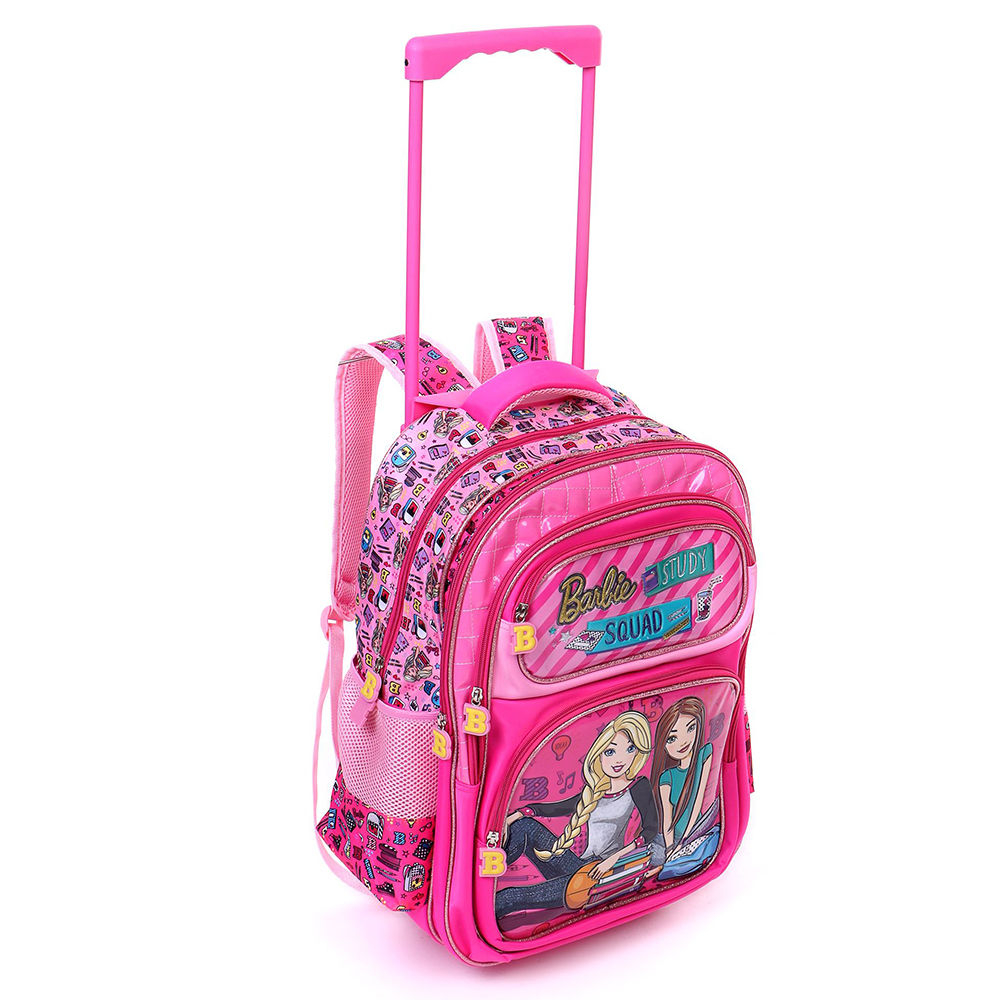 barbie school bags with trolley