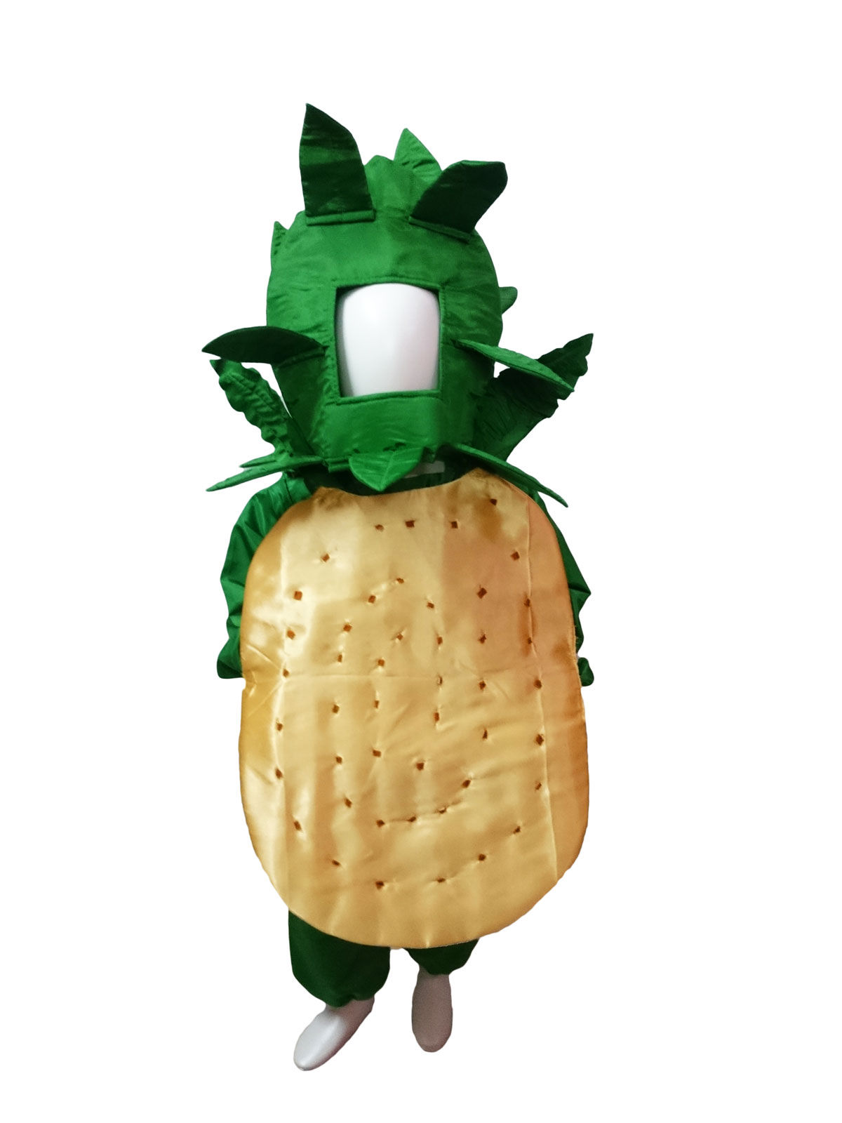 

potato aloo vegetable kids fancy dress costume costume contents green