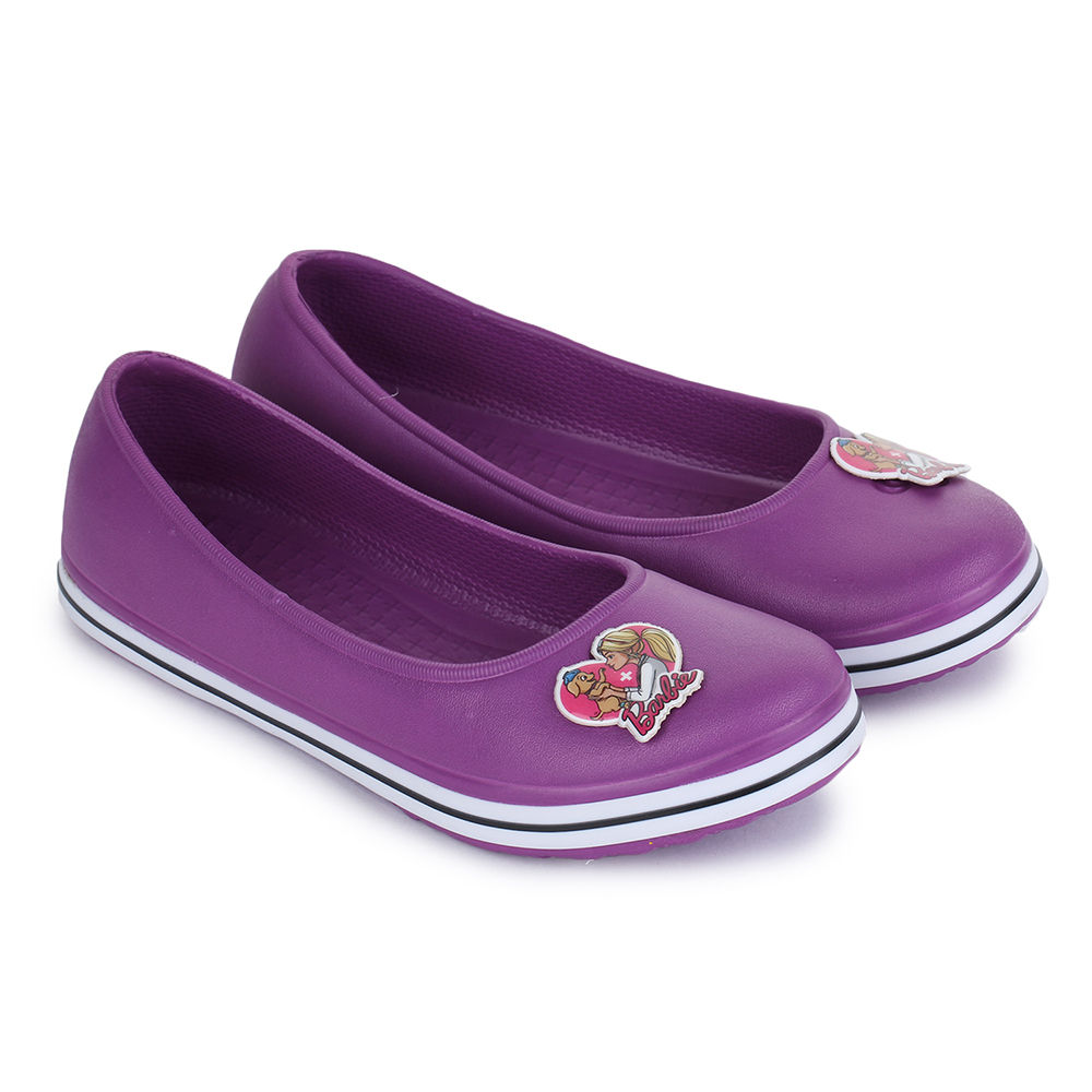 purple clogs