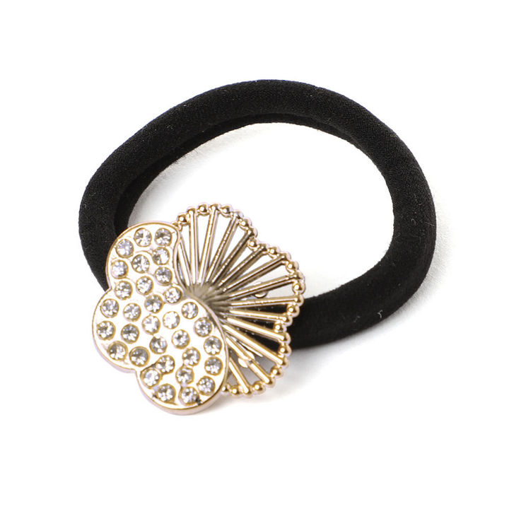 Buy Black Fancy Flower Hair Ties Online 99 Hopscotch