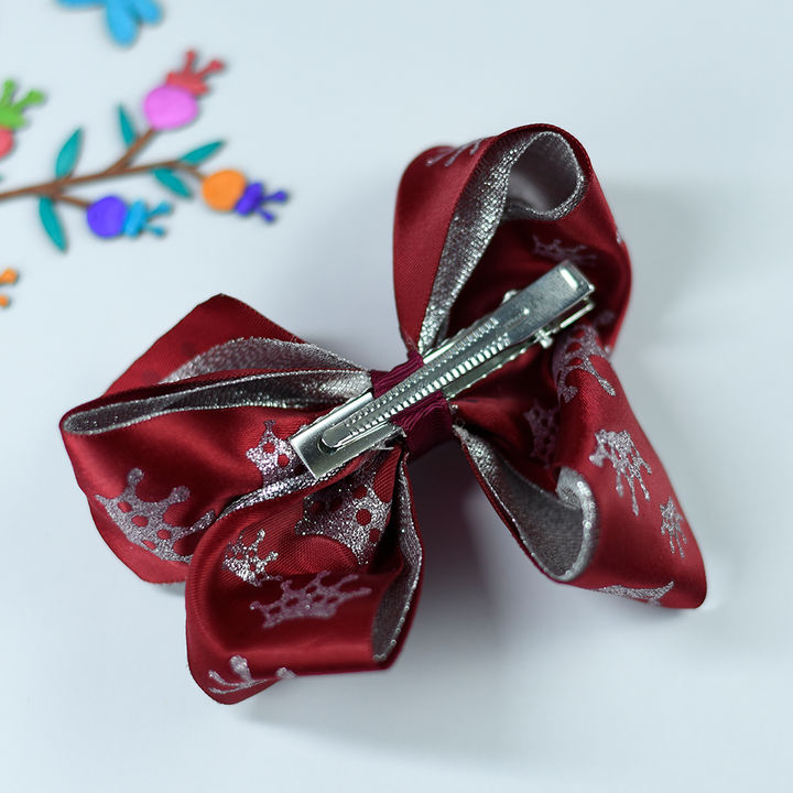 Buy Printed Elegant Maroon Hair Clips Online 189 Hopscotch