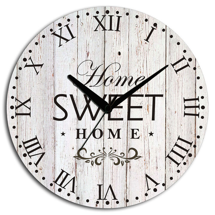 Buy Home Sweet Home Decorative Wall Clock Multi Online 549
