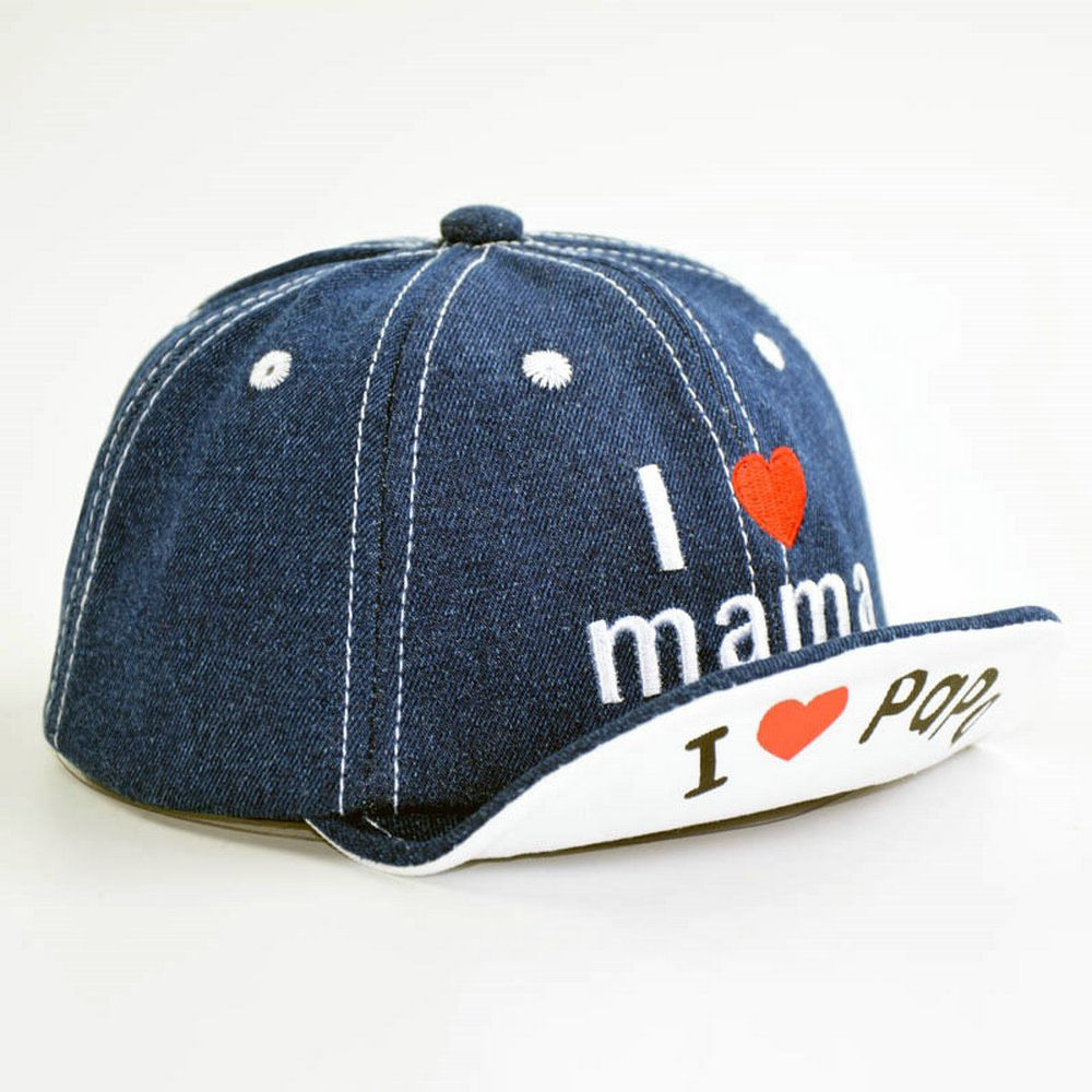 

perfectly sized denim cap with embroidery for your child keep