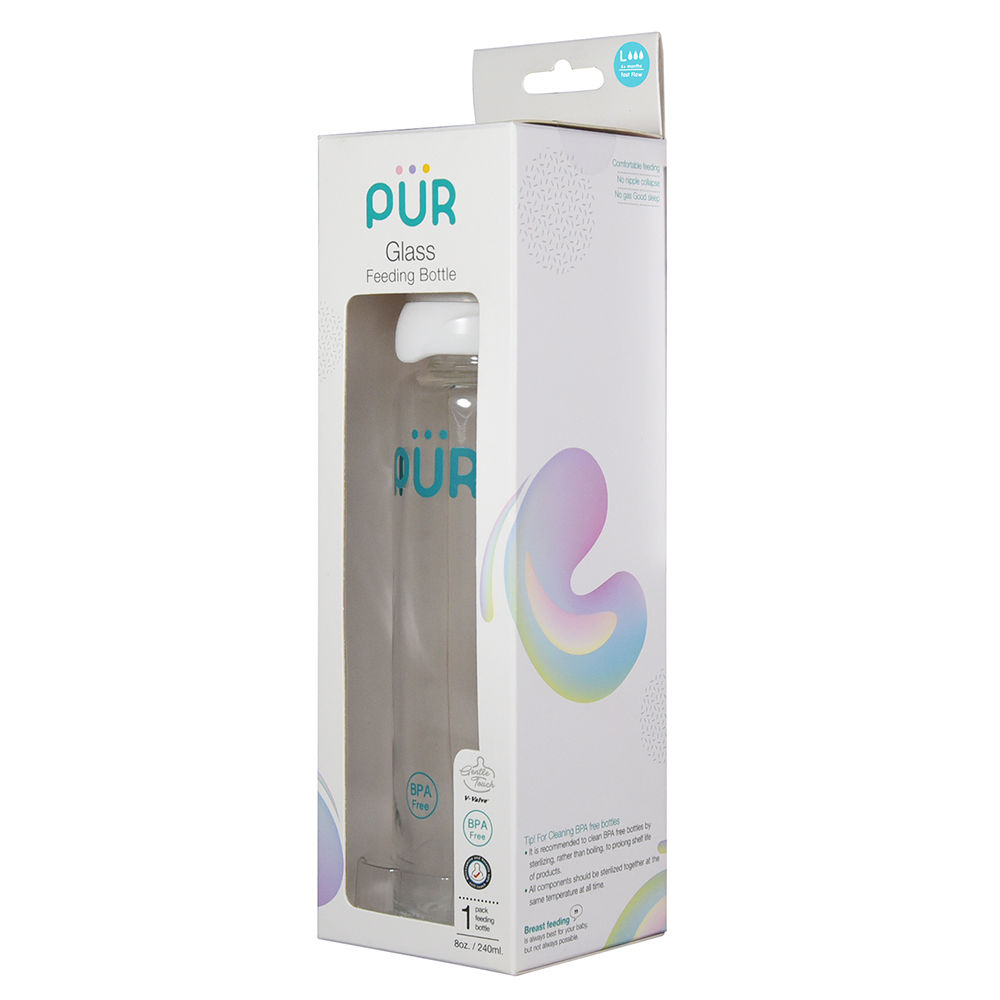 pur glass feeding bottle