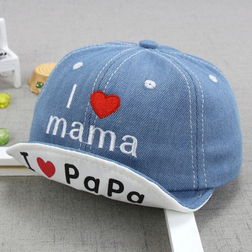 

perfectly sized denim cap with embroidery for your child keep