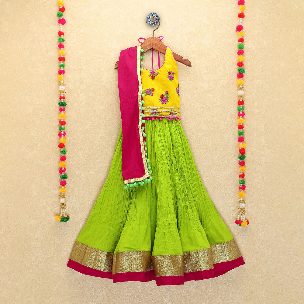 sleeveless ghagra choli