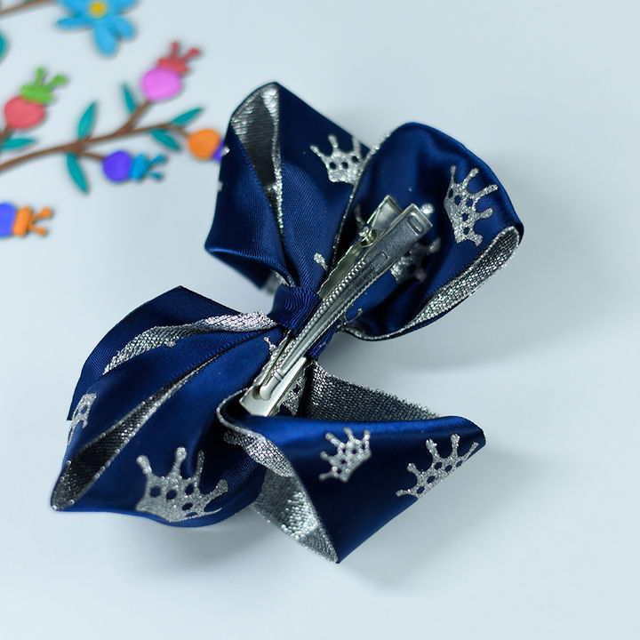 Buy Printed Elegant Navy Blue Hair Clips Online 189 Hopscotch