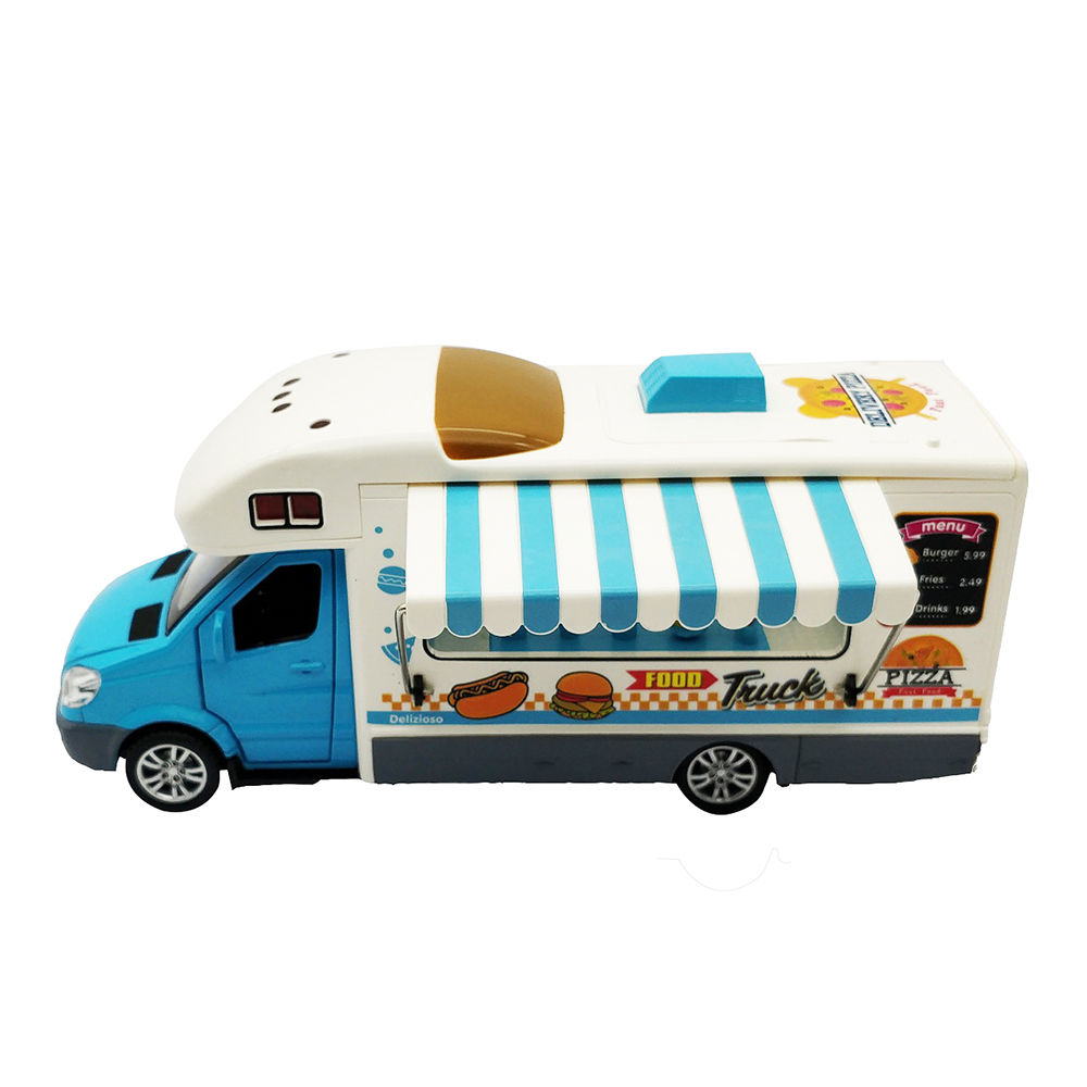 blue food truck toy
