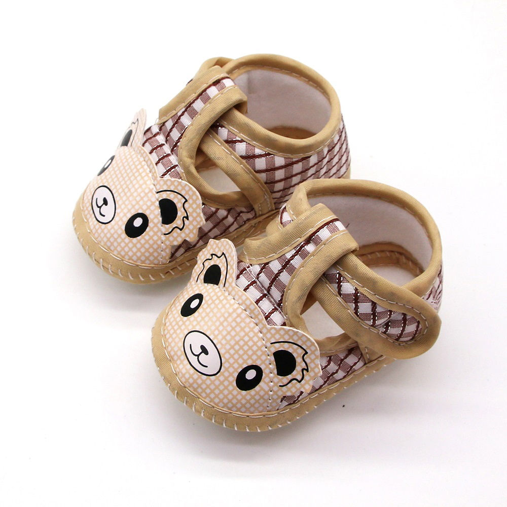 Buy Brown Cute Gingham Baby Shoes 