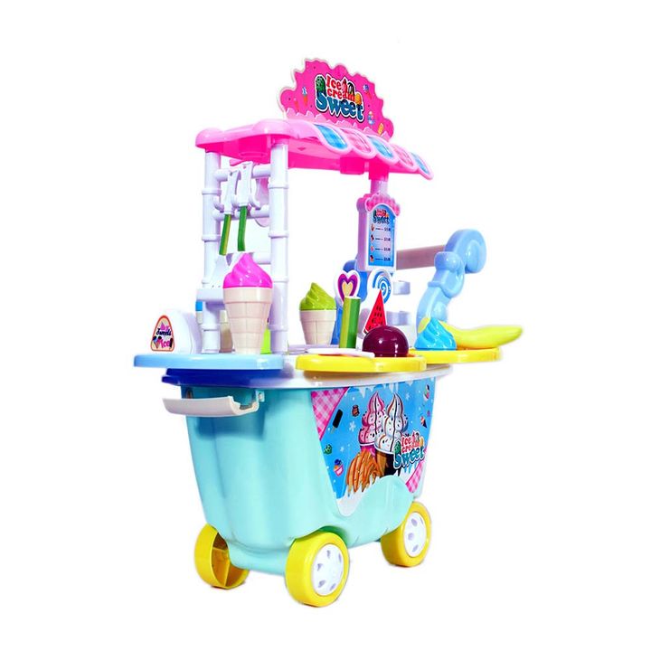 Shop Online Ice Cream Cart Pretend Play Toys With Ice Cream Candy Shop ...