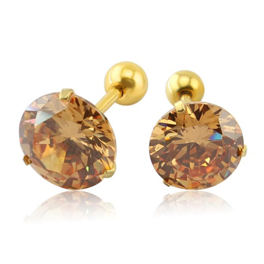 

these earrings come with a unique safety screw back design