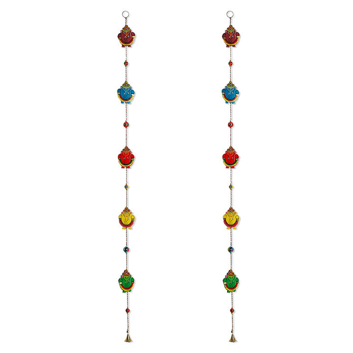 Buy The Ganesha Drapes Hand Painted Decorative Toran In Chilbil