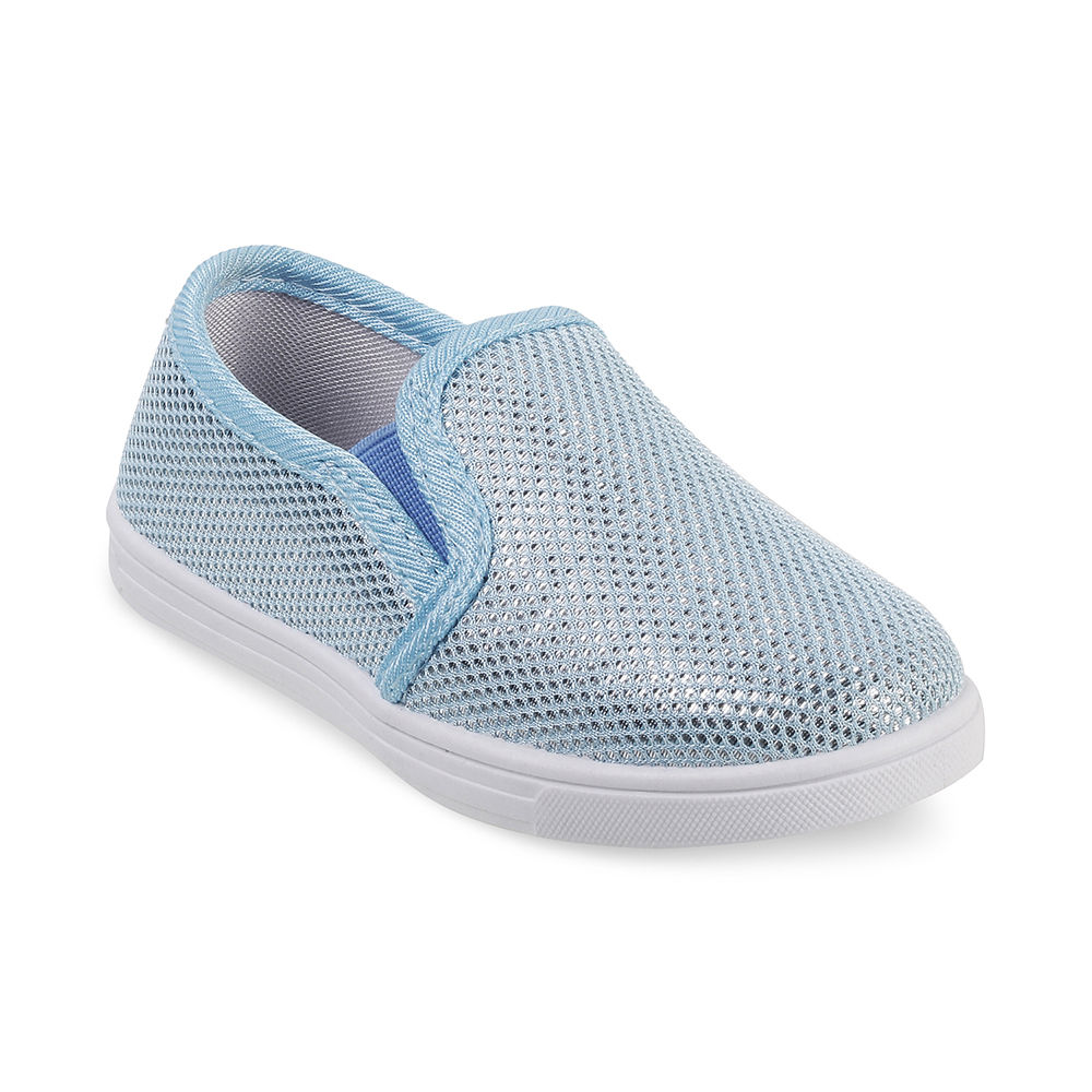 light blue slip on shoes