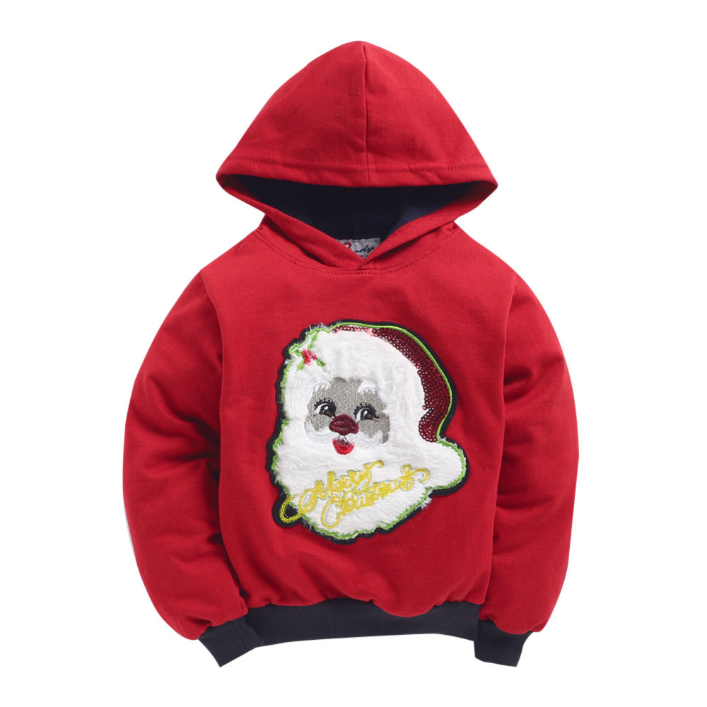 red santa hoodie
