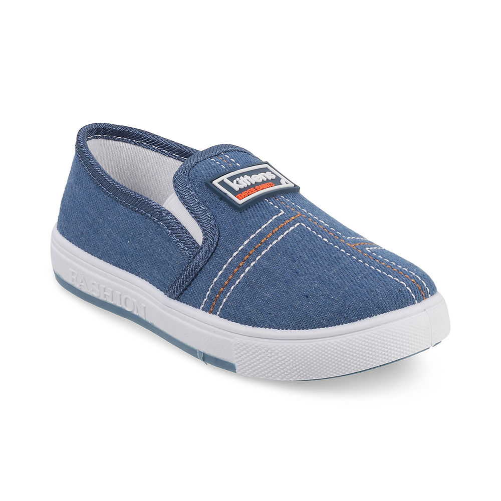 light blue slip on shoes