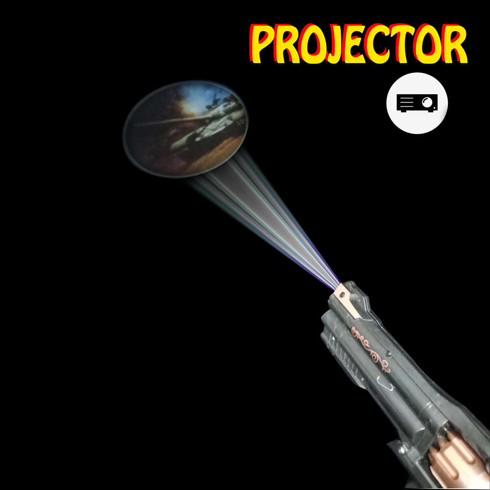 Shop Online Realistic Projector Gun Musical Toy for Kids With Sound and