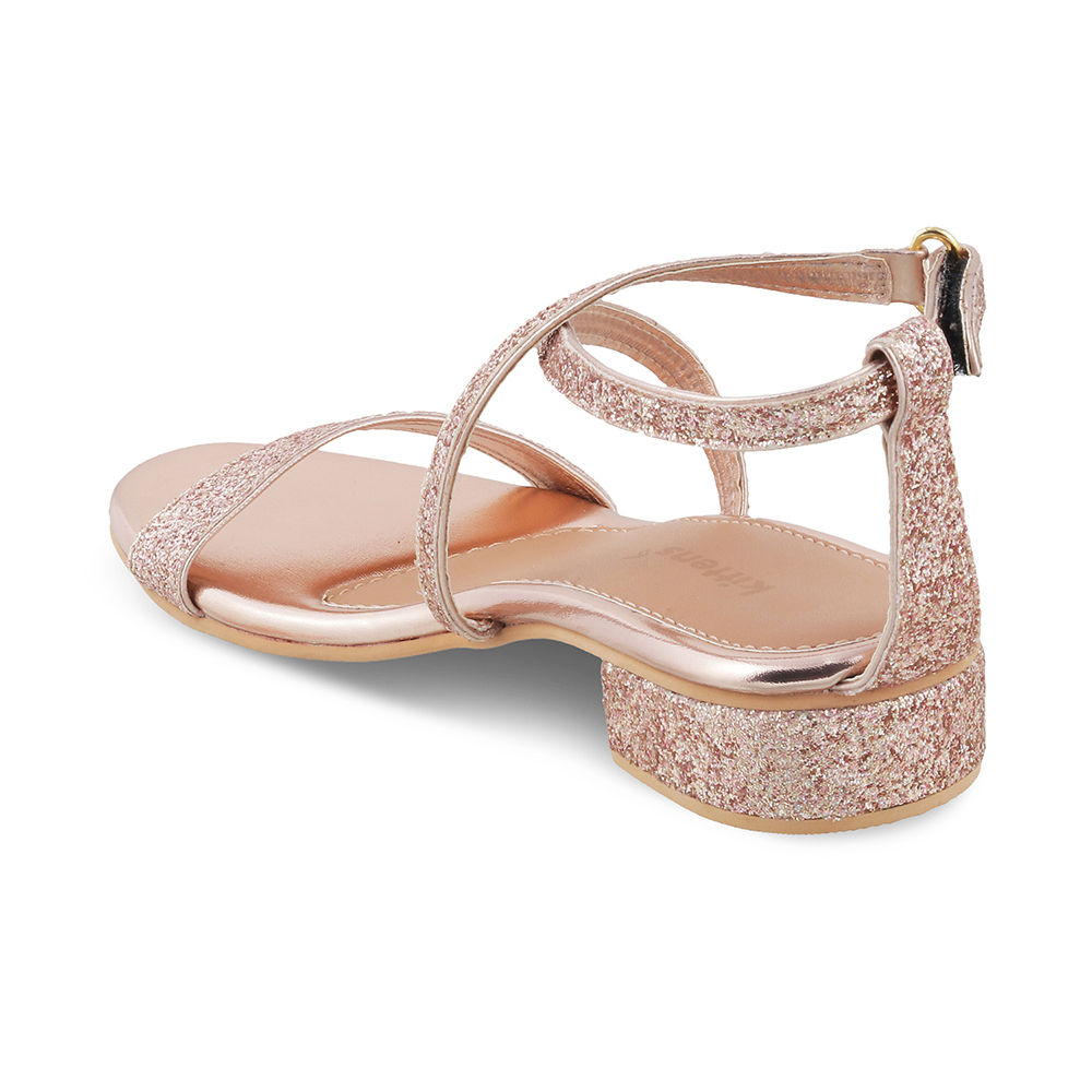 Rose gold sparkle online sandals