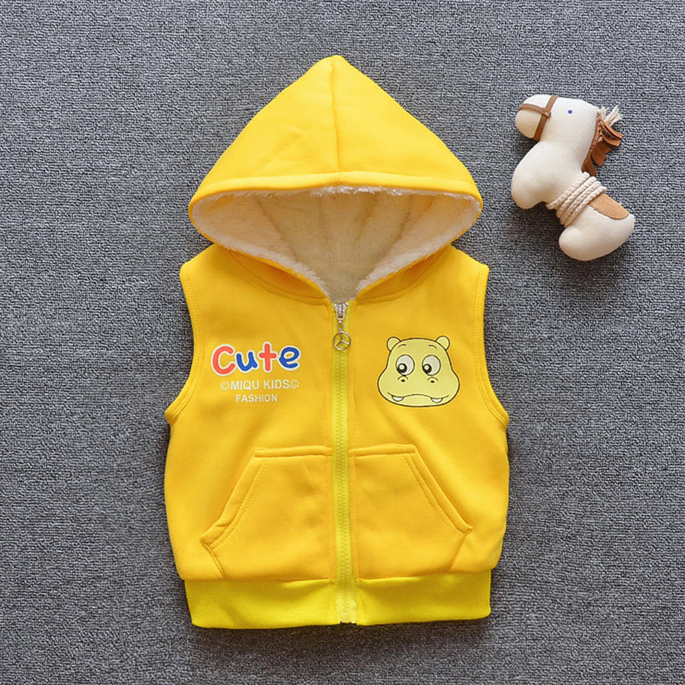 yellow sleeveless hoodie