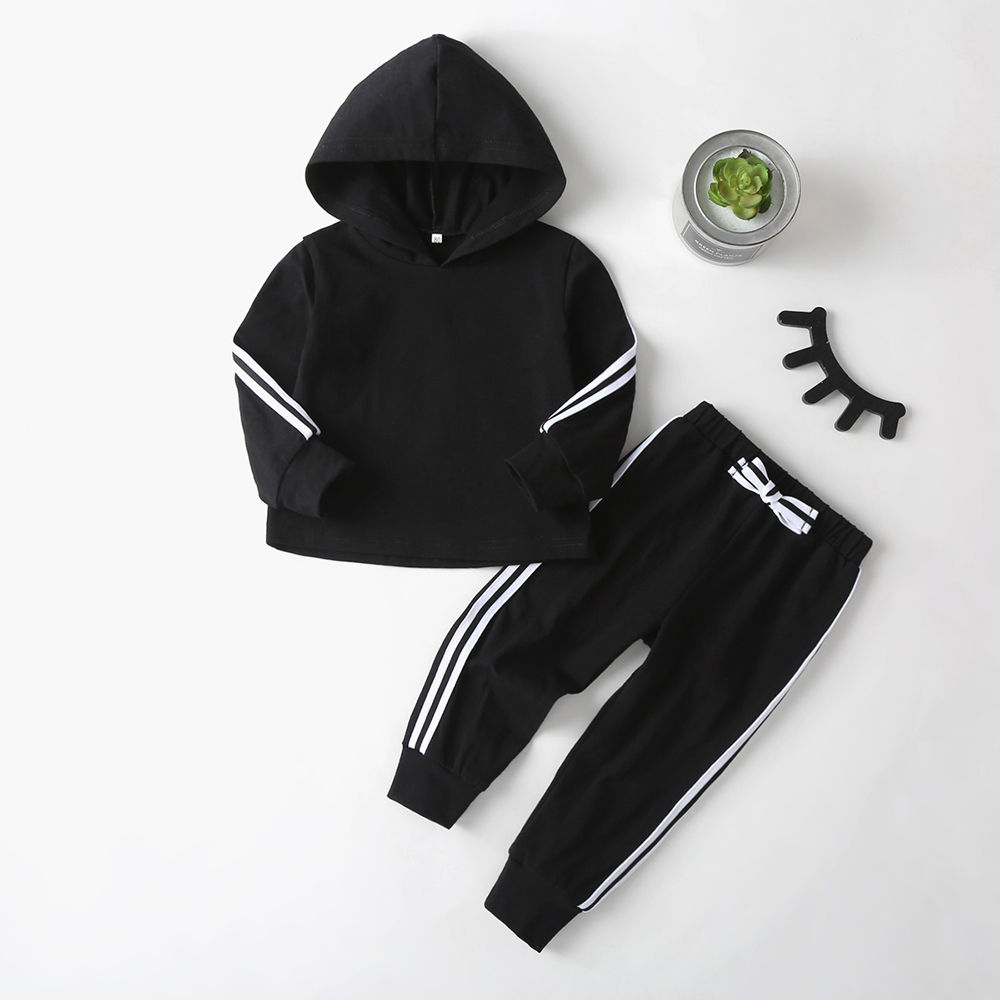 black solid hoodie