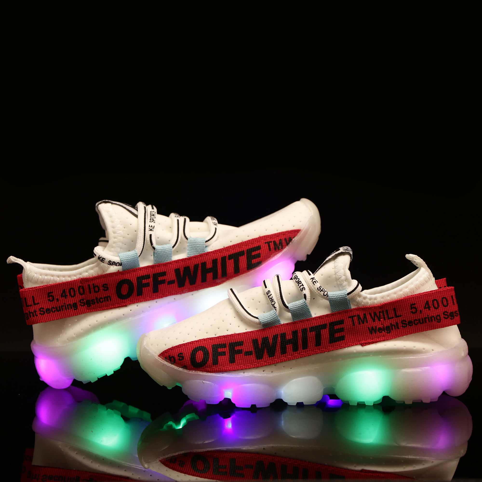 white led sneakers
