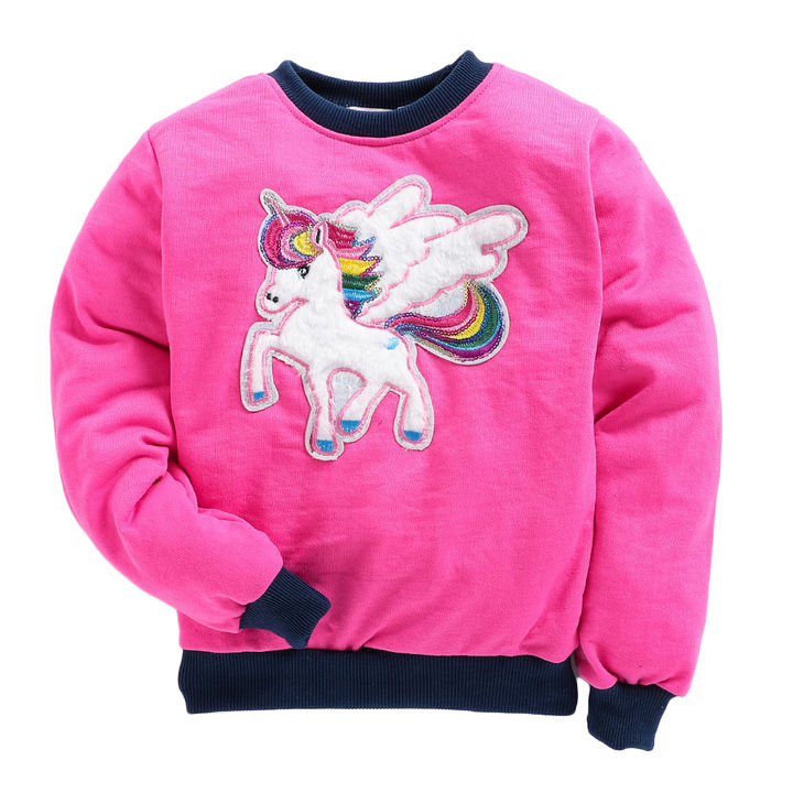 Buy Unicorn Patch Thick Fleece Sweatshirt Online 584 Hopscotch