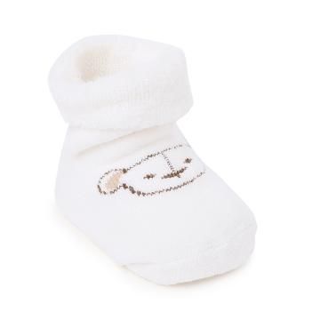 Shop Online Unisex White Animal Print Socks At 99