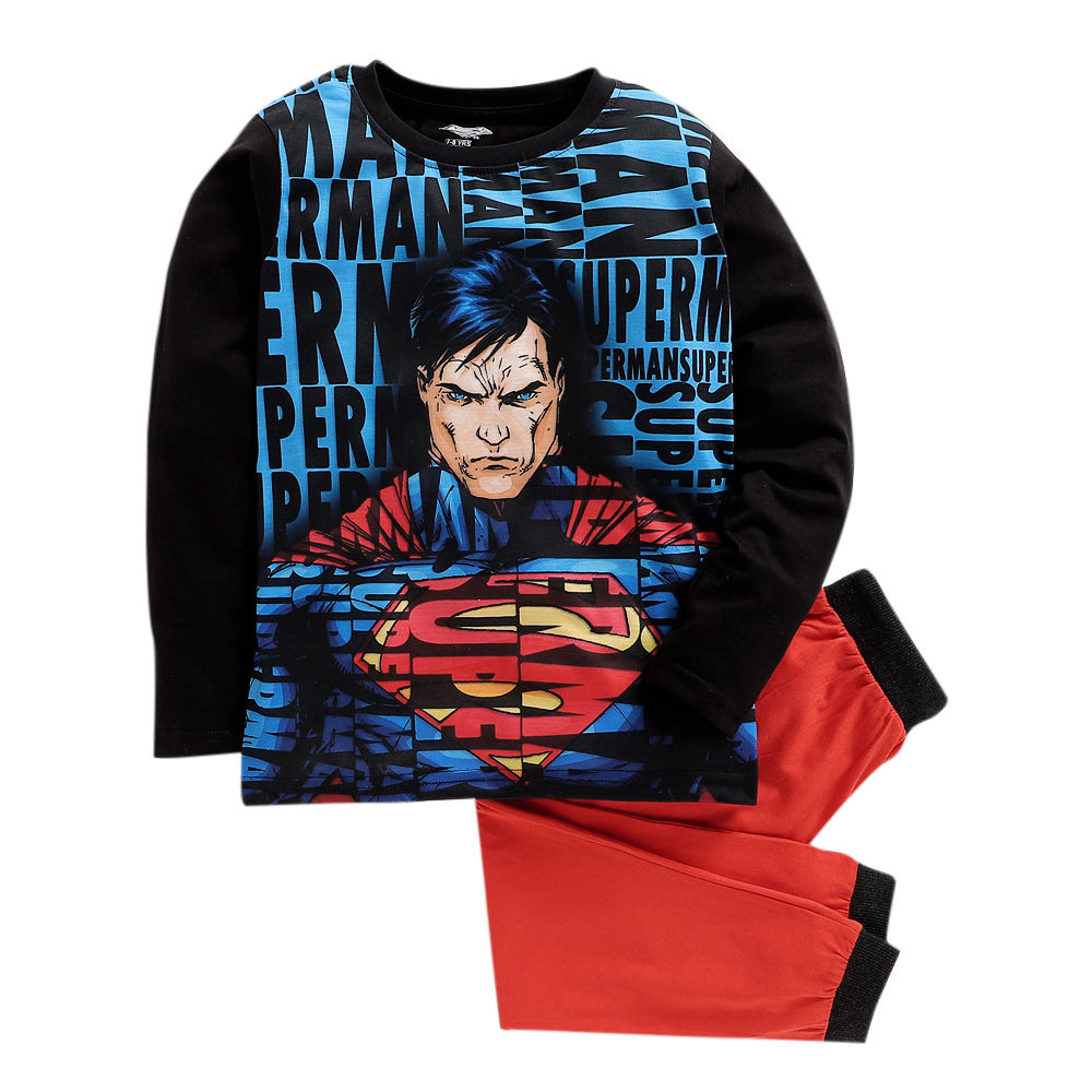 black superman t shirt full sleeve