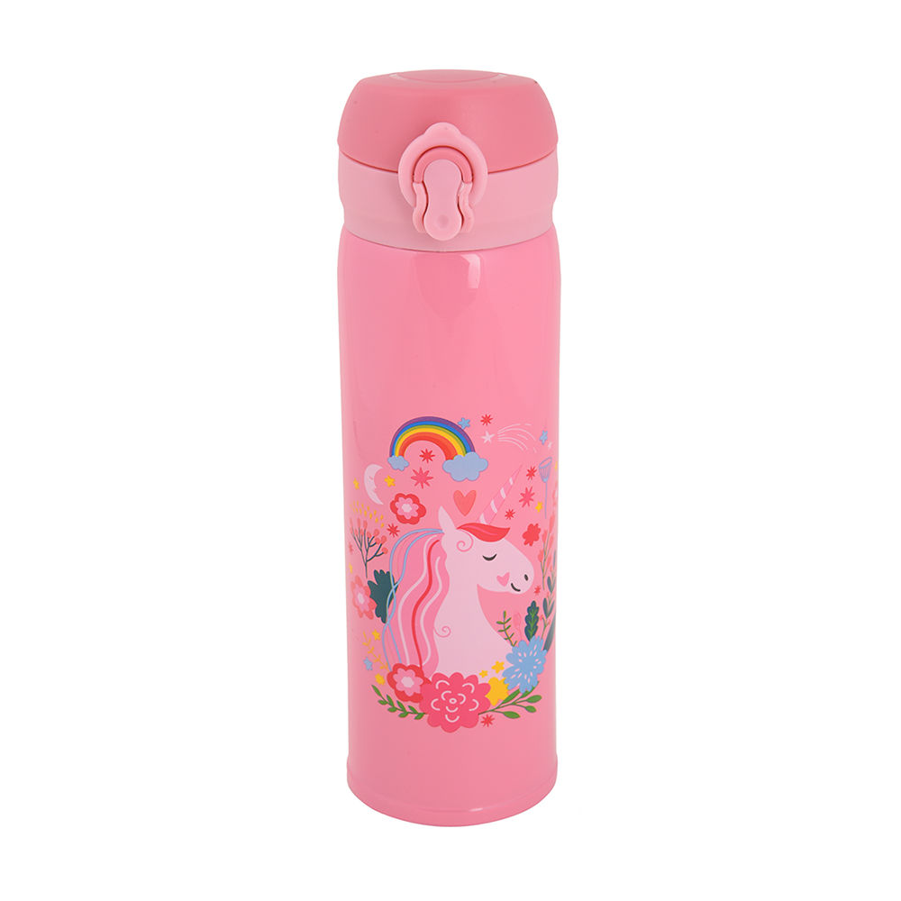 pink thermos flask