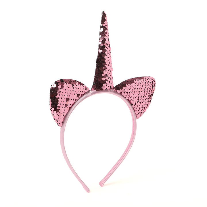 Buy Trendy Baby Pink Sequence Unicorn Hair Band Online 159
