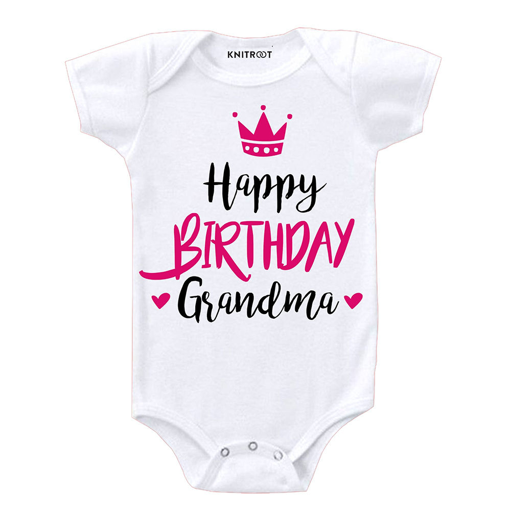 happy birthday grandma onesie