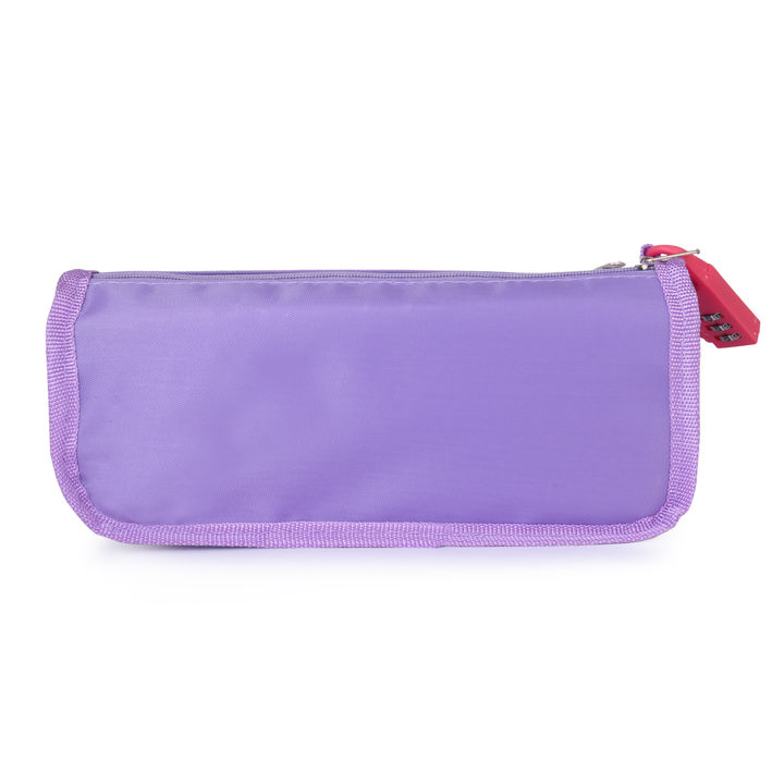 Shop Online Purple Double Zipper Pencil Pouch Organizer For School Kids